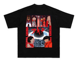 DKTN AKIRA VINTAGE CARTOON PRINT BOOTLEG CREW NECK T SHIRTS