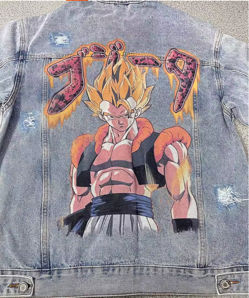 GOGETA DRAGON BALL ANIME DENIM JACKET
