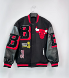 BASKETBALL BULLERS EMBROIDERED CASUAL VASITY JACKET