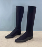 ROXAPE FLAUNT SUPERMODEL KNEE-HIGH BOOTS WITH HIDDEN HEELS