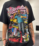 DKNT VICE CITY RETRO VINTAGE GAME TRIBUTE T SHIRT IN BLACK