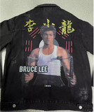 DRAGON BRUCE LEE RETRO KUNG FU DENIM JACKET