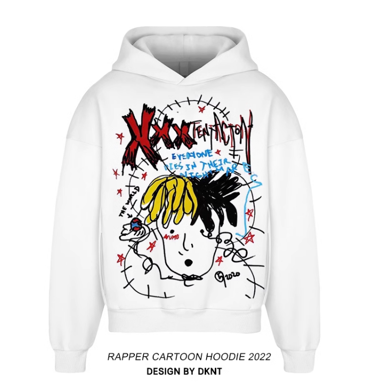 関送込★boohoo★Graffiti rope drawcord トラックスーツ Oversized Man Graffiti Rope Drawcord Hooded Tracksuit