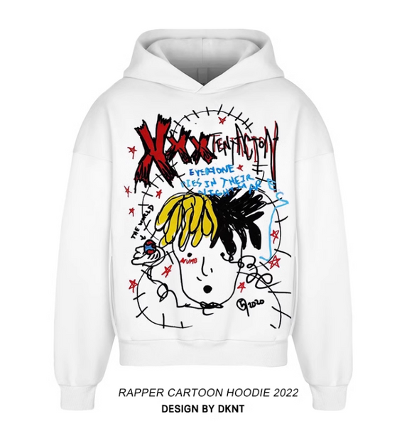 DKNT RAPPER GRAFFITI CARTOON GRAPHIC HOODIES