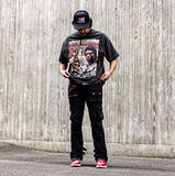 DEION SANDERS PRINT PRIME TIME FOOTBALL JERSEY COTTON T SHIRT
