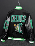 CHAMPO BOSTONS EMBROIDERED BASKETBALL VARSITY COLLEGE JACKET