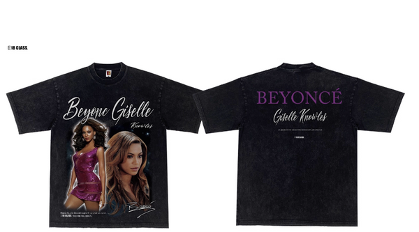 BEYONCE QUEEN BEY ICONIC VINTAGE COMBINED CREWNECK TEE AND SWEATSHIRT