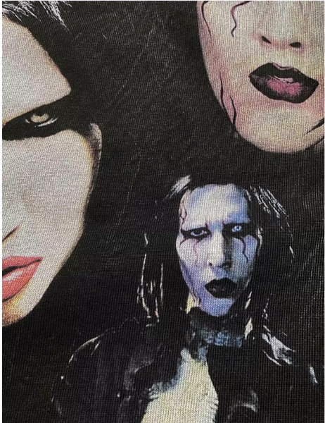 MARILYN MANSON SUPER STAR VINTAGE SWEATSHIRT WITH HOODIE