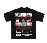 DKNT VICE CITY RETRO VINTAGE GAME TRIBUTE T SHIRT IN BLACK