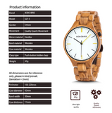 BOBO BIRD HANDMADE MINIMALISTIC DESIGN WOODEN WATCH