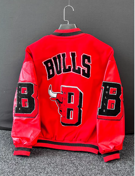 BASKETBALL BULLERS EMBROIDERED CASUAL VASITY JACKET