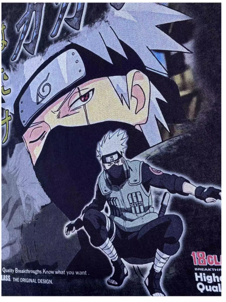 KAKASHI HATAKE NARUTO ANIME PRINT T SHIRT WITH SWEATSHIRT