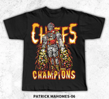 PATRICK AMERICAN FOOTBALL KANSAS CHAMPS T SHIRTS
