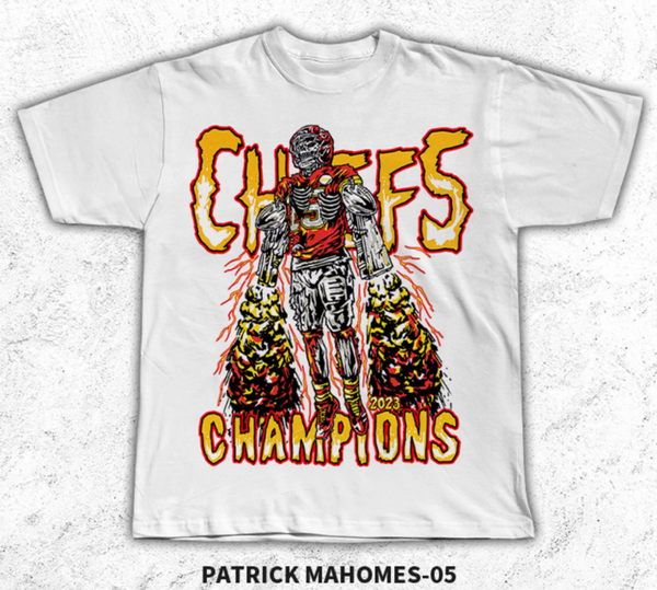 PATRICK AMERICAN FOOTBALL KANSAS CHAMPS T SHIRTS