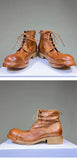 MARTIN AMRIO BRITISH STYLE HORSEHIDE VINTAGE LEATHER BOOTS