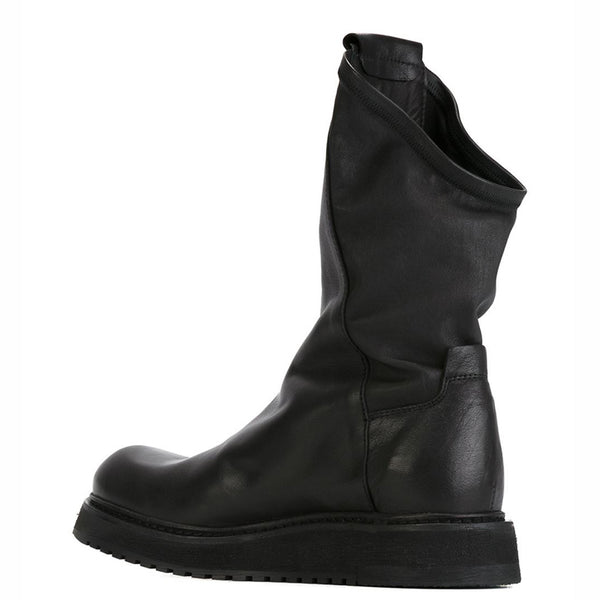 MARTINA COZXO RETRO STYLE HIGH TOP LEATHER UNISEX BOOTS