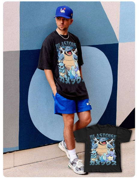 VINTAGE POKEMON CHARIZARD BOOTLEG CARTOON DIGITAL PRINT T SHIRT