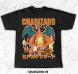 VINTAGE POKEMON CHARIZARD BOOTLEG CARTOON DIGITAL PRINT T SHIRT