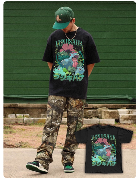 VINTAGE POKEMON CHARIZARD BOOTLEG CARTOON DIGITAL PRINT T SHIRT