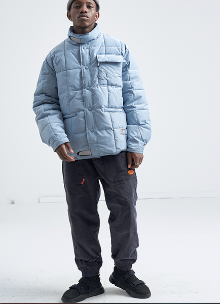 STONE SINN HE ON THE EDGE SOMEDNE DESIGN HIGH NECK DOWN JACKET - boopdo