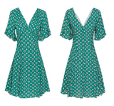SINCE THEN VINTAGE INSPIRED TEA DRESS IN FLORAL PRINT - boopdo