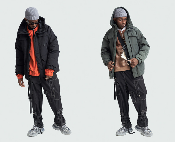 SHOTE SINN HE ON THE EDGE JAPANESE DESIGN REED HOODED JACKET - boopdo