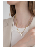 UZL DESIGN DON'T REGRET IT LETTER PENDANT NECKLACE IN GOLD PLATED - boopdo