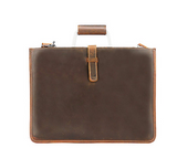 MIRANDA PORFANO BRITISH DESIGN HANDMADE LEATHER BRIEFCASE - boopdo