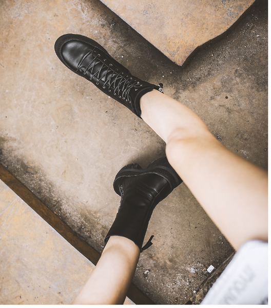 FXSO ZIP AND LACE UP DESIGN CHELSEA BOOTS S530 BLACK - boopdo