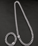 RICH BRIAN XX TENTACION CUBAN GOLD SILVER CHOKER NECK CHAIN - boopdo