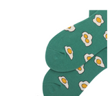 ACALEN EGG PRINT BOOT SOCKS IN GREEN - boopdo