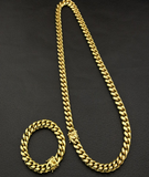 RICH BRIAN XX TENTACION CUBAN GOLD SILVER CHOKER NECK CHAIN - boopdo