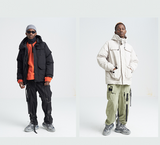 SHOTE SINN HE ON THE EDGE JAPANESE DESIGN REED HOODED JACKET - boopdo