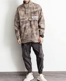 ADAM FREAKO ACEREAPER STAND COLLAR PULLOVER COAT IN DESERT CAMO - boopdo