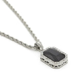 HIPSTER SAVAGE FREE STYLE MINI GEM DIAMOND NECKLACE - boopdo