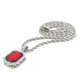 HIPSTER SAVAGE FREE STYLE MINI GEM DIAMOND NECKLACE - boopdo