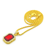 HIPSTER SAVAGE FREE STYLE MINI GEM DIAMOND NECKLACE - boopdo