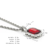 HIPSTER SAVAGE FREE STYLE MINI GEM DIAMOND NECKLACE - boopdo