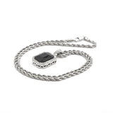 HIPSTER SAVAGE FREE STYLE MINI GEM DIAMOND NECKLACE - boopdo