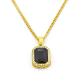 HIPSTER SAVAGE FREE STYLE MINI GEM DIAMOND NECKLACE - boopdo