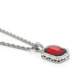 HIPSTER SAVAGE FREE STYLE MINI GEM DIAMOND NECKLACE - boopdo