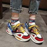 EAF EXCLUSIVE CHUBBY PLATFORM SNEAKER IN MULTI COLOR - boopdo