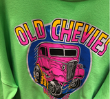 BOOPDO DESIGN OLD CHEVIES NEVER DIE CROPPED SWEATSHIRT - boopdo