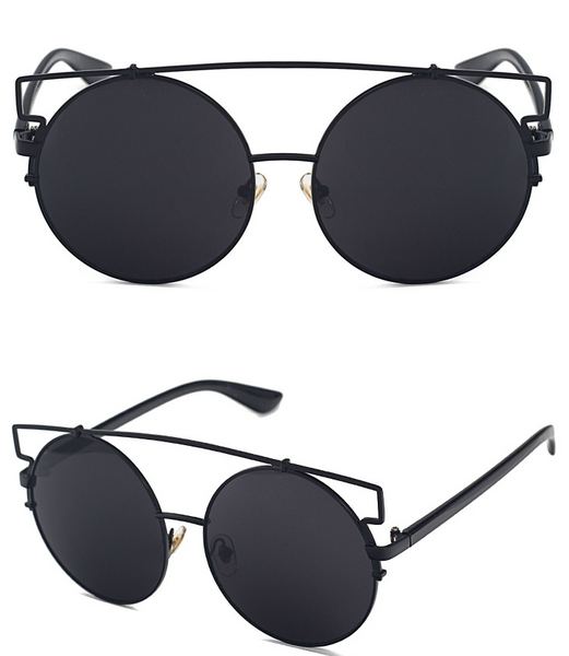 JERSEX MSPACE REFLECTIVE LARGE FRAME CONCAVE SUNGLASSES - boopdo
