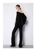 C4MORE HIPSTER MASTER YODA RETRO STYLE HIGH WAIST PANTS IN BLACK - boopdo