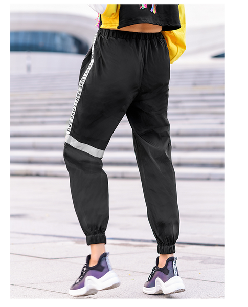 MIP SIDE TAPING TRACK PANTS WITH ELASTICATED CUFF - boopdo