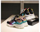 LUCY COCO CHARUSH CHUNKY PLATFORM CASUAL SNEAKER IN MULTI COLOR - boopdo