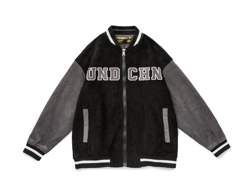 JOSSO UND CHN CORDUROY CARDIGAN RETRO BOMBER JACKET – BOOPDOCOM