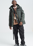 SHOTE SINN HE ON THE EDGE JAPANESE DESIGN REED HOODED JACKET - boopdo
