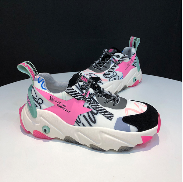 PANDOZI JOYCE BETRUE CHUNKY PLATFORM SNEAKER IN MULTI COLOR – BOOPDOCOM